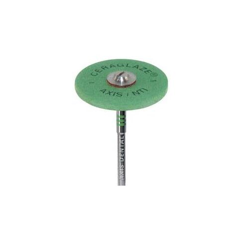 Axis Dental P301 NTI Ceraglaze Porcelain Polisher Wheel HP Green in Kuwait