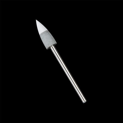 Dental Composite Polishing Tools Pointed Shape Coarse Fine Dual Grit Heads Zirconia Crystallization Tool Before Sintering 2.35mm Mandrel 10Pcs in Kuwait