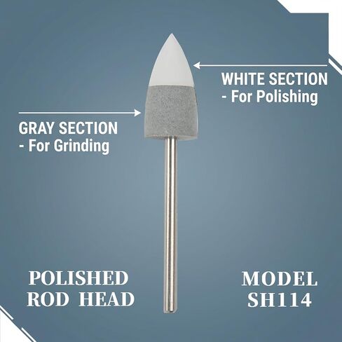 Dental Composite Polishing Tools Taper Coarse Fine Dual Grit Heads Zirconia Crystallization Tool Before Sintering 2.35mm Mandrel 10Pcs in Kuwait