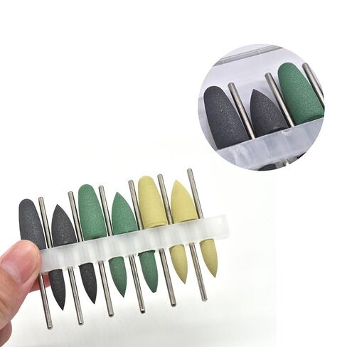 12Pcs Denture Polishing Heads 3/32" Shaft Resin Base Acrylic Silicone Composite Polishing Kit 2.35mm in Kuwait