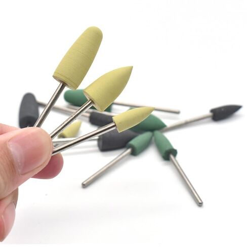 12Pcs Denture Polishing Heads 3/32" Shaft Resin Base Acrylic Silicone Composite Polishing Kit 2.35mm in Kuwait