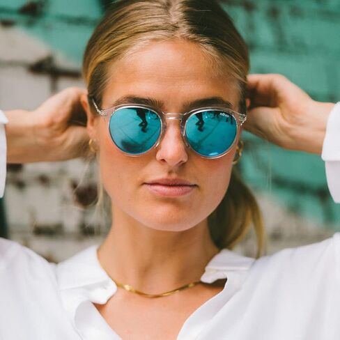 Revo Sunglasses Python III: Polarized Crystal Glass Lens with Handmade Acetate Round Frame in Saudi Arabia