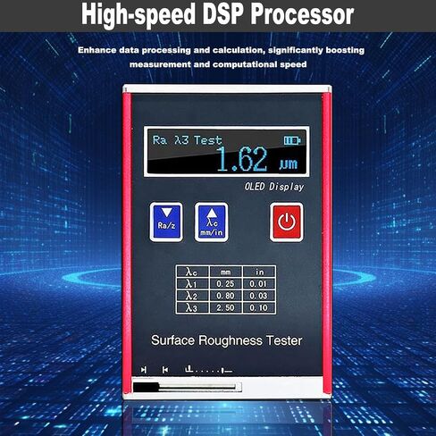 Portable Surface Roughness Tester Meter Accurate Tool to Measure Ra, Rz, Rq, Rt with Profilometer Surface Roughness Gauge in Kuwait