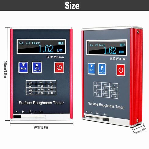 Portable Surface Roughness Tester Meter Accurate Tool to Measure Ra, Rz, Rq, Rt with Profilometer Surface Roughness Gauge in Kuwait