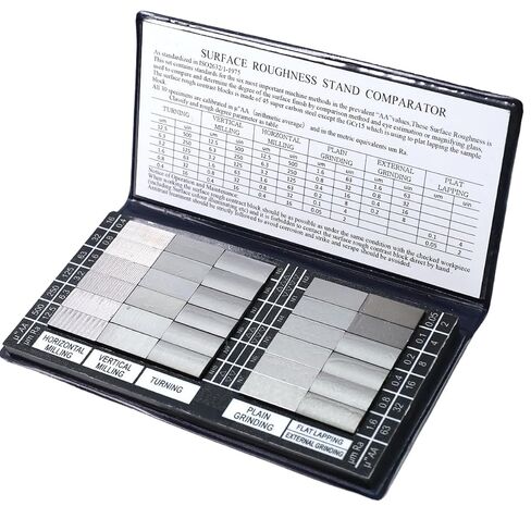 Surface Finish Comparator Set, Ra 0.05-12.5μm with 30 Samples, Professional Tactile & Visual Roughness Comparison Tool for Quality Control in Machining, Grinding, Milling Processes in Saudi Arabia