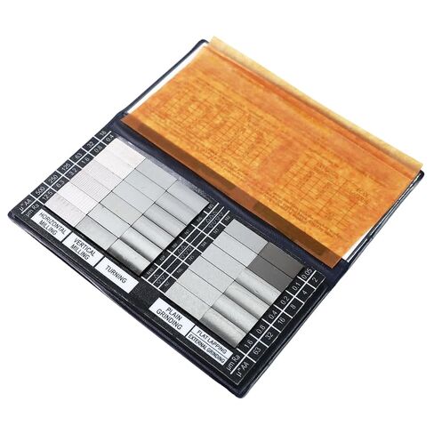 Surface Finish Comparator Set, Ra 0.05-12.5μm with 30 Samples, Professional Tactile & Visual Roughness Comparison Tool for Quality Control in Machining, Grinding, Milling Processes in Saudi Arabia