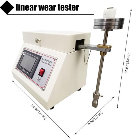 110V Linear Wear Tester Anodized Aluminum Linear Scratch Tester 0.79"X0.79" Probe Abrasion Tester for Plastics Rubber Leather and Textiles in Kuwait