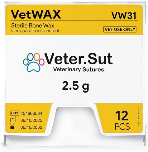 VeterSut VetWAX Bone Wax 2.5g, 12 Count in Kuwait