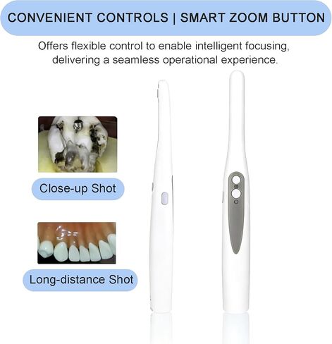 Dental Intraoral Camera Wireless, Auto-Focus Dental Camera, Wireless Charging, 13MP HD Intraoral Dental Imaging Scope Works with Most Dental Imaging Software in Kuwait