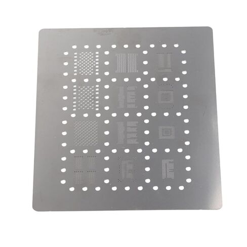 CHICIRIS 6 in 1 BGA Stencil Template, Stainless Steel Reballing Stencil with Special Plump Design, for BGA153 BGA162 BGA169 BGA186 BGA221 BGA254 EMMC in Kuwait