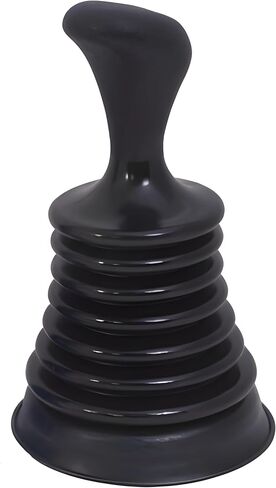 Mini Sink Plunger for Kitchen & Bathroom Drains, Powerful Bellows Clog Remover, Commercial Style Plumbing Tool for Sink, Bathtub & Shower, Compact Size, Black in Kuwait