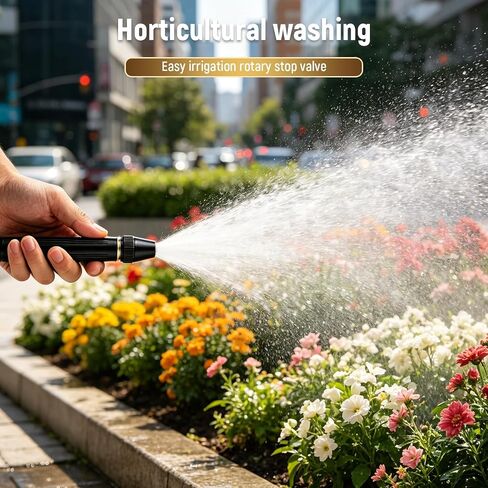 2026 Upgrade Heavy Duty High Pressure Hose Nozzle - Adjustable Booster Home High Pressure Car Wash Water Gun with Booster Nozzle, Portable Water Hose Nozzle Lawn, Garden, and Plant Watering (2pcs) in Kuwait