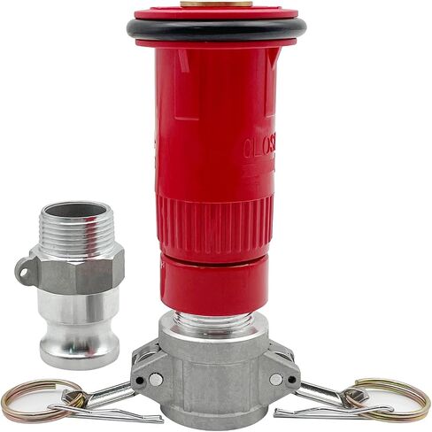 SAFBY Fire Hose Nozzle 1.5 Inch NPSH/NPT Thermoplastic Fire Equipment Spray Jet Fog with 1.5 Inch Aluminum Female and Male Fitting in Kuwait