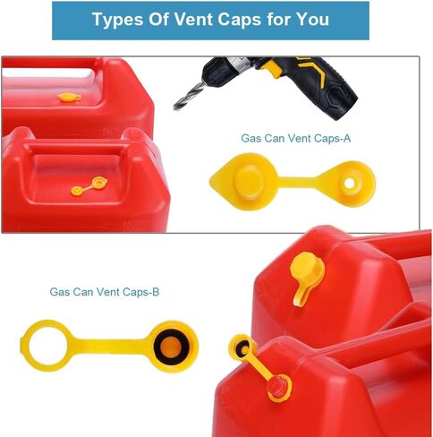 2 Pack Gas Can Spout Replacement Kit, Upgraded Leakproof Flexible Nozzles for 1/2/5/10 Gal Oil Cans, Fuel Can Spout Replacement with Vent Caps, Rubber Pad, Drill Bits in Kuwait