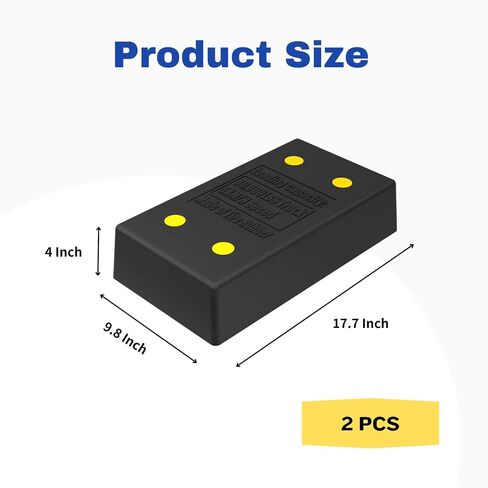 2 Pcs Universal Dock Bumpers - Havy Duty Molded Rubber Bumpers Extruded Guard Protector for Boat Docks, Truck, Warehouse and Parking Spots Protection in Kuwait