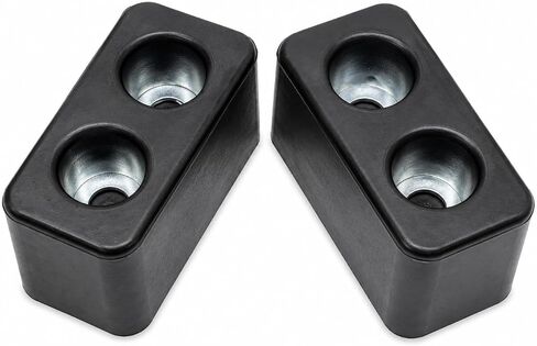 Denco Heavy Duty Rubber Trailer Bumpers, Pair, 5.5" x 2.5" x 3", Reinforced Mounting Holes, Dock Impact Protection for Semi Trailers, Truck Trailers & Loading Docks in Kuwait