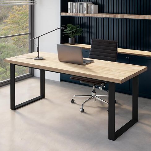 Howizz Butcher Block Countertop 60 x 30 x 1.5 Inches - Unfinished Hevea Solid Wood Table Top, Wood Countertop for DIY for Desk Top, Workbench Top, Kitchen Countertop in Kuwait