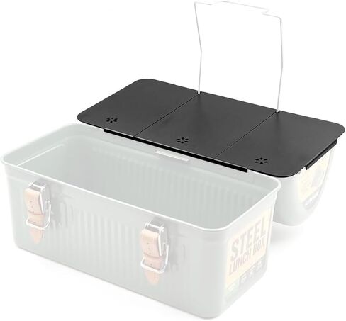 Hamans Ultralight Folding Aluminum Alloy Table Top Compatible for Stanley Lunch Box 10qt(9.4L),Black Expandable Camping Table Plate Accessories with Storage Bag in Kuwait