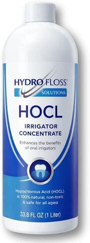 HOCL Oral Irrigator Concentrate – Gentle Additive & Mouth Rinse for Fresh Breath and Daily Oral Care – Alcohol-Free Formula, 33.8 oz in Kuwait