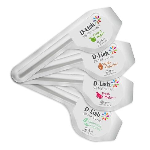 Young Dental 295484 D-Lish 5% Fluoride Varnish Assorted 200/Bx in Kuwait