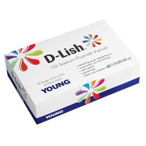Young Dental 295484 D-Lish 5% Fluoride Varnish Assorted 200/Bx in Kuwait
