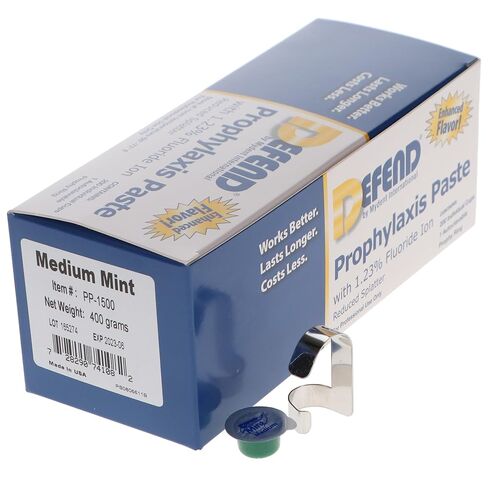 Mydent PP1500 Defend Prophy Paste Cups with Fluoride Medium Grit Mint 200/Bx in Kuwait
