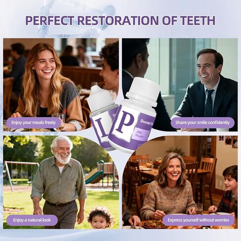 Tooth Repair Kit, Zinc Oxide Eugenol Cement for Cavities Filling, Dental Care Kit for Broken, Chipped or Missing Teeth, Temporary and Permanent Tooth Filling and Crown Fixing at Home in Kuwait