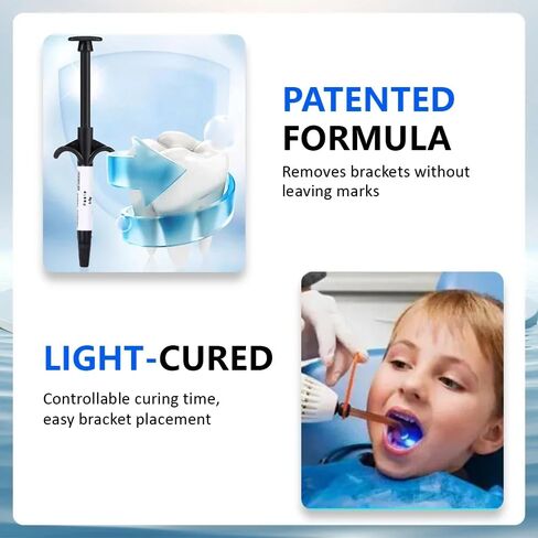 Mini Dental Orthodontic Bracket Adhesive Teeth Enamel Curing Bonding Glue Cure Resin Soft Gel Dentistry Materials Dentist in Kuwait