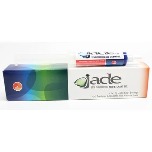 20-00002 Jade “Blue" 37% Etchant Gel Syringe 14gm with 20 23 Gauge Applicator Prebent Tips in Kuwait