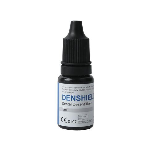 5ml/Bottle Dentex DENSHIELD Dental Desensitizer Adhesive,Sensitivity Relief Agent,Light Cure Adhesive Equipped with Disposable mini Brush Heads in Kuwait