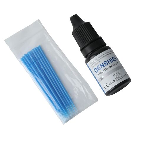 5ml/Bottle Dentex DENSHIELD Dental Desensitizer Adhesive,Sensitivity Relief Agent,Light Cure Adhesive Equipped with Disposable mini Brush Heads in Kuwait