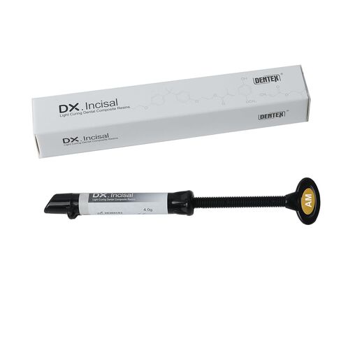 Light Cure Dental Composite Resin, Incisal Shade Material for Tooth Modeling, High Translucency, Smooth Handling, 4g Syringe (Multiple Shades Available) (Shade: Amber) in Kuwait