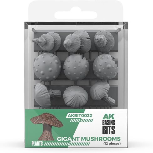AK RESIN AKBIT0022 فطر ضخم - قطع أساسية (12 قطعة) in Kuwait