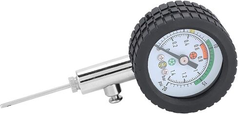 HURRISE Stainless Steel Pressure Gauge Barometer Tool for Basketball, Football, Volleyball - Accurate Measurement, Easy to Read in Kuwait