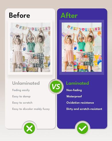 Uinkit 4mil Thicker Self-Adhesive Laminating Sheets, 10Pack Letter Size 8.5x11" - Peel & Stick, No Heat Needed - Dry-Erase Friendly Surface for Reusable Documents, Kids Art, Posters & Crafts | Uinkit 4mil Self-Adhesive Laminating Sheets - Dry-Erase Friend in Kuwait