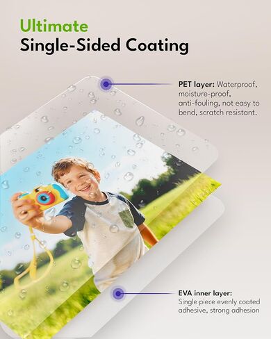 Uinkit 4mil Thicker Self-Adhesive Laminating Sheets, 10Pack Letter Size 8.5x11" - Peel & Stick, No Heat Needed - Dry-Erase Friendly Surface for Reusable Documents, Kids Art, Posters & Crafts | Uinkit 4mil Self-Adhesive Laminating Sheets - Dry-Erase Friend in Kuwait