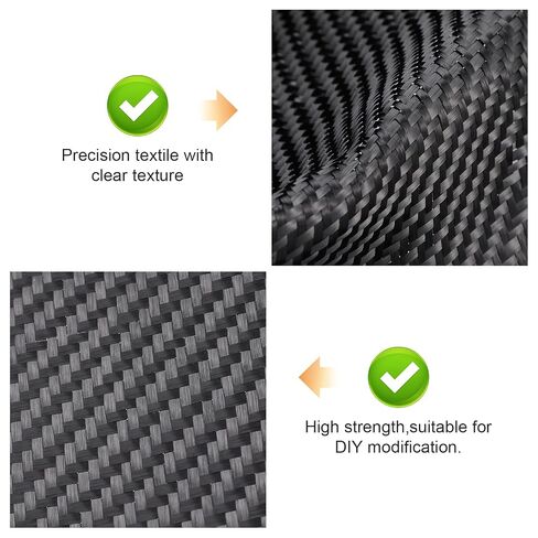 10ft x 12in Carbon Fiber Fabric Roll Black Carbon Fiber Sheet 2 x 2 Twill Weave 3k/220g Carbon Fiber Wrap for Cars Structural Reinforcement on Concrete Wall Basement Boat Repair(1 Roll) in Kuwait