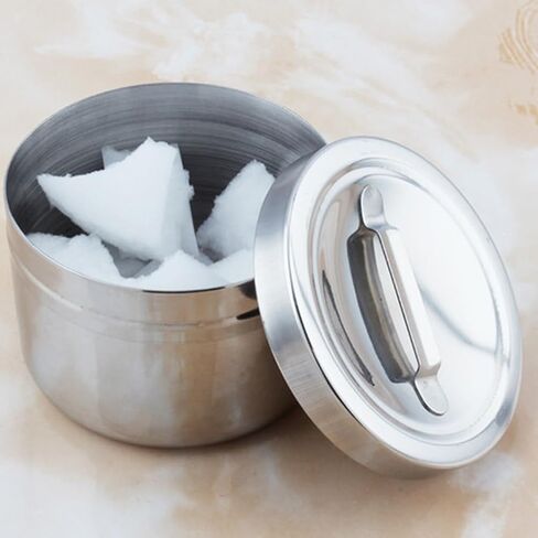Stainless Steel Medicals Ointment Cotton Ball Storage Container Rustproof Hygienic Organiser for Kitchen Bathroom Suppli in Kuwait