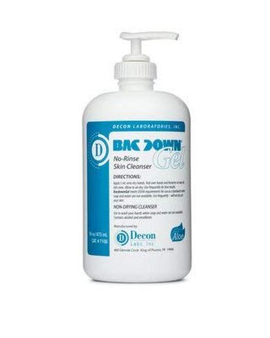 7104 - Size : 118 mL (4 oz.) - Bacdown Gel, No-rinse Skin Cleaner, Each(4oz) in Kuwait