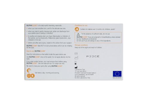 Blephaclean 60 Sterile Eyelid Wipes For Blepharitis Freepost by Blephaclean in Kuwait