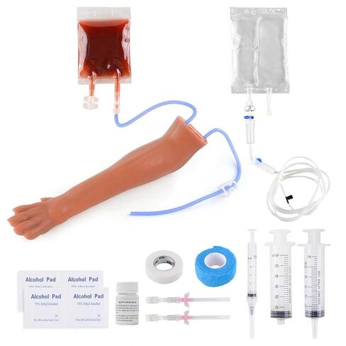 Canine IV Blood Draw & Catheterization & Dog Bandaging Leg, IV Fluid Venipuncture Injection Kit Intravenous Training Set, Veterinary Dog IV Practice Kit for Students, Veterinarians, and Training in Kuwait
