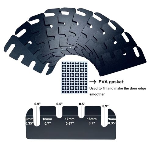 20 Pack Door Hinge Shims 4 Inch, Polycarbonate Door Spacers for Interior Alignment, DIY Gap Filling Shims to Stop Air Draft, Easy Trim Design in Kuwait