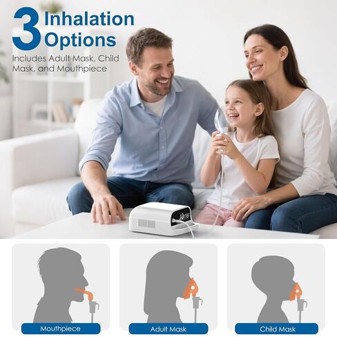Smart Digital Display Nebulizer for Adults and Children, Nebulizer for Home Use-DN02-0519-spr-S4 in Kuwait