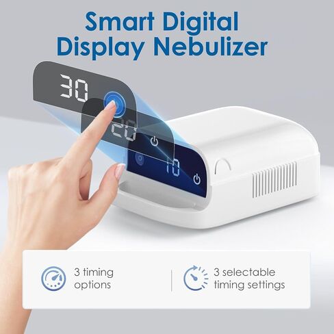 Smart Digital Display Nebulizer for Adults and Children, Nebulizer for Home Use-DN02-0519-spr-S4 in Kuwait
