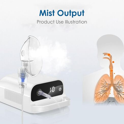 Smart Digital Display Nebulizer for Adults and Children, Nebulizer for Home Use-DN02-0519-spr-S4 in Kuwait