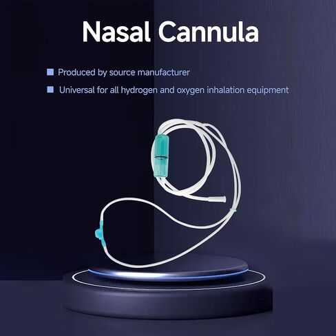 Hydrogen Oxygen Nasal Cannula - Ultra Soft & Crush Resistant Tubing, Reusable, 5 Meter (16.4 FT) Long for Home Use, Includes Green Water Trap Collector (Hydrogen Generator Sold Separately) in Kuwait