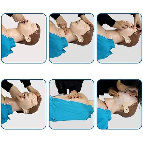 5.25ft Life Size Adult CPR Training Manikin, Professional Cardiopulmonary Resuscitation Simulation First Aid Training Medical Model for Students Education Teaching in Kuwait