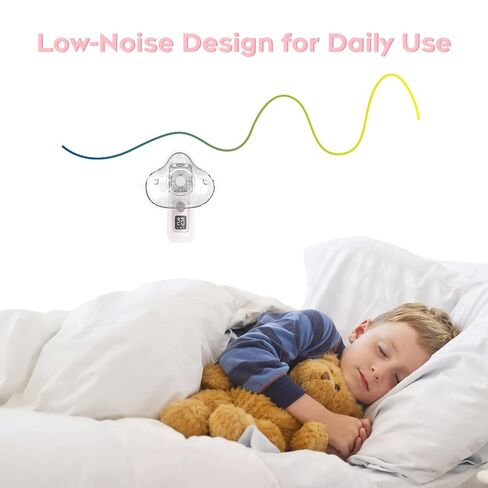 Smart Digital Display Portable Nebulizer for Adults and Kids, Portable - Rechargeable for Travel and Home Use-NE07-0519-A5 in Kuwait
