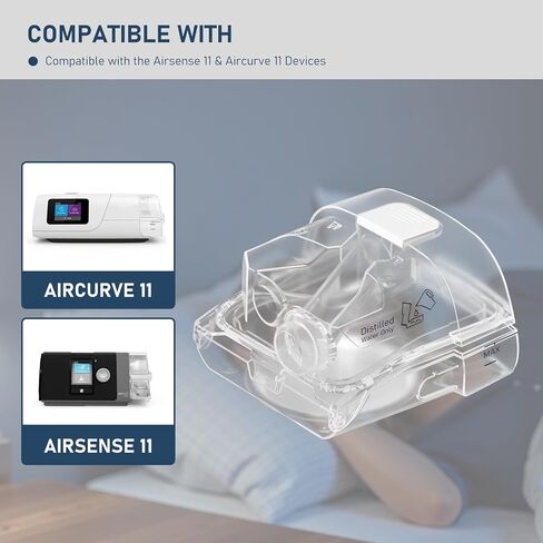 Water Replacement Chamber Tank Compatible with Resmed AirSense 11 and Aircurve 11 Machine in Kuwait