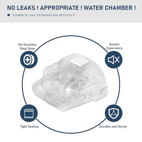 Water Replacement Chamber Tank Compatible with Resmed AirSense 11 and Aircurve 11 Machine in Kuwait